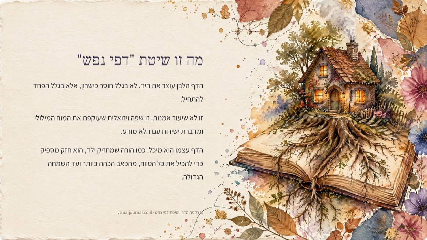 מה זו שיטת דפי נפש